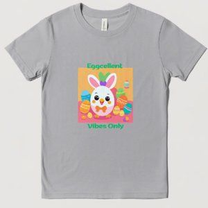 "Eggcellent Vibes Only" Easter T-Shirt